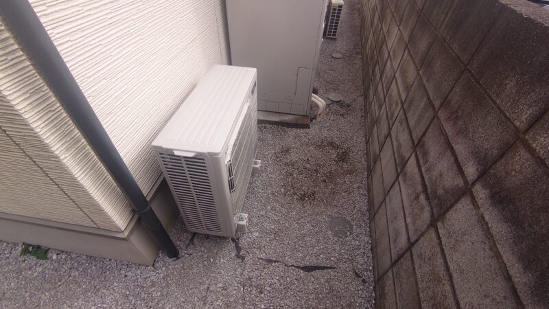 ヒートポンプを設置します。